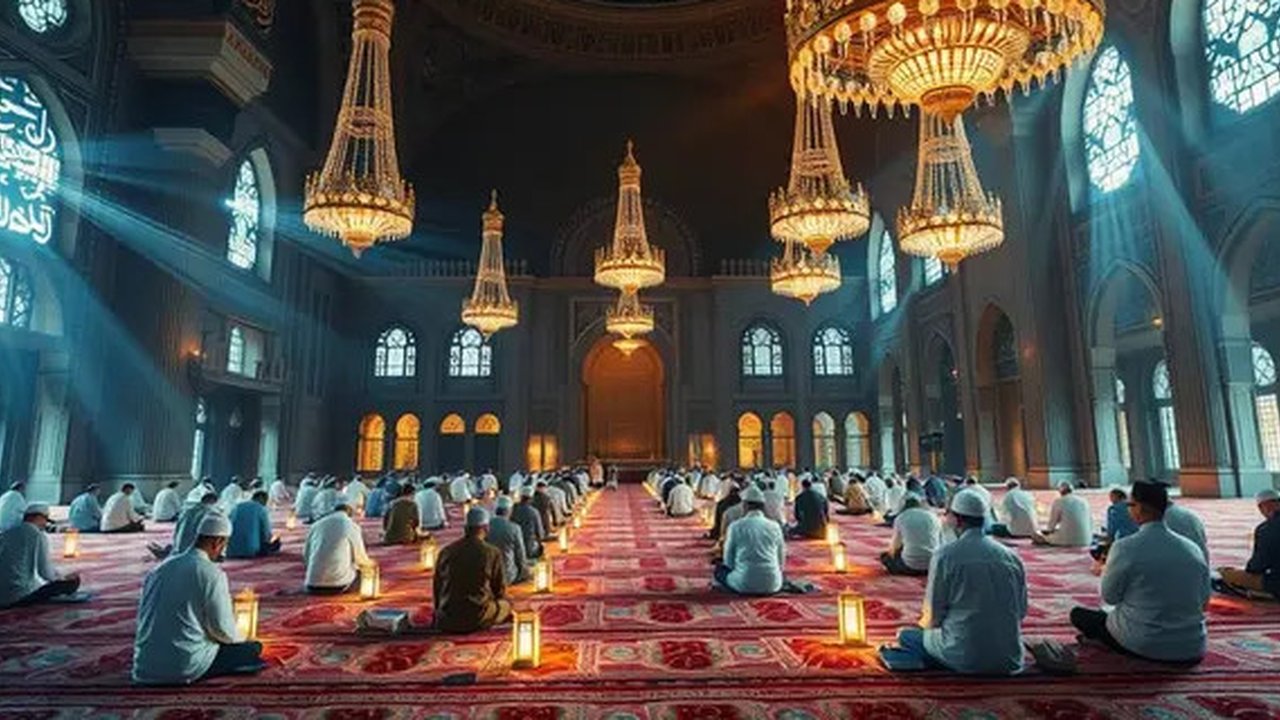 ciri ciri malam lailatul qadar Ilustrasi dibuat AI