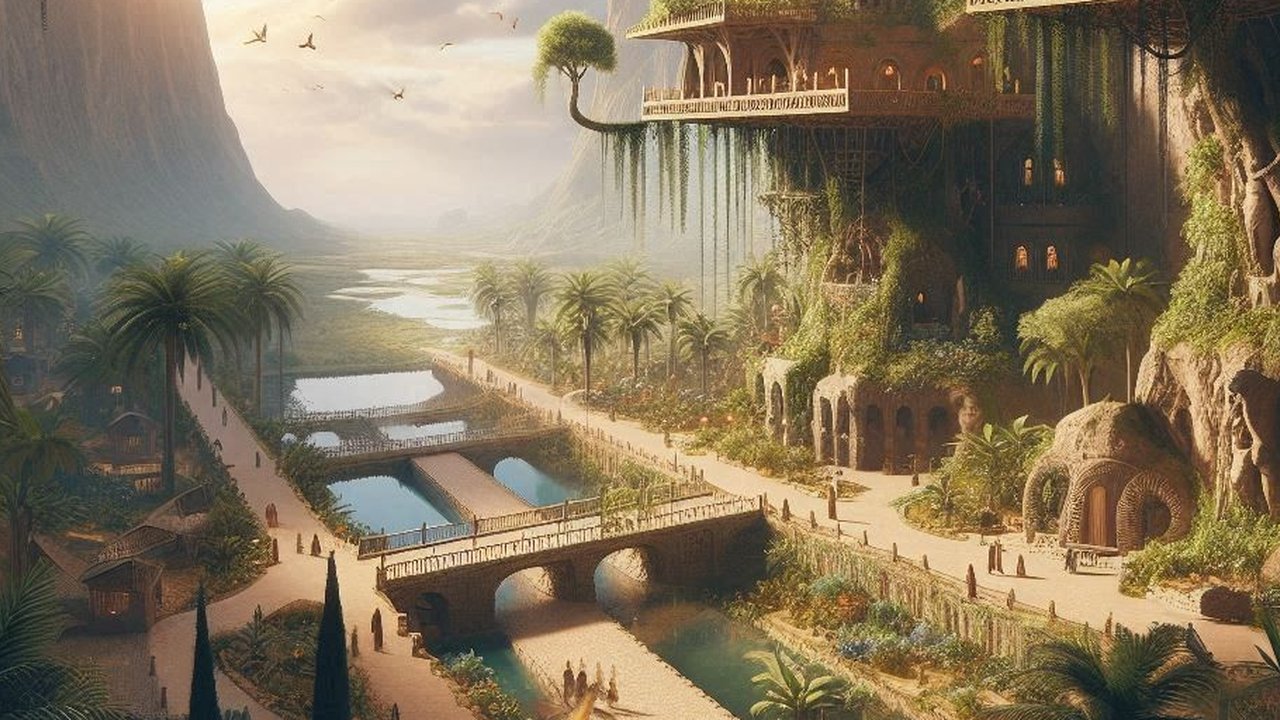 Ilustrasi Taman Gantung Babilonia