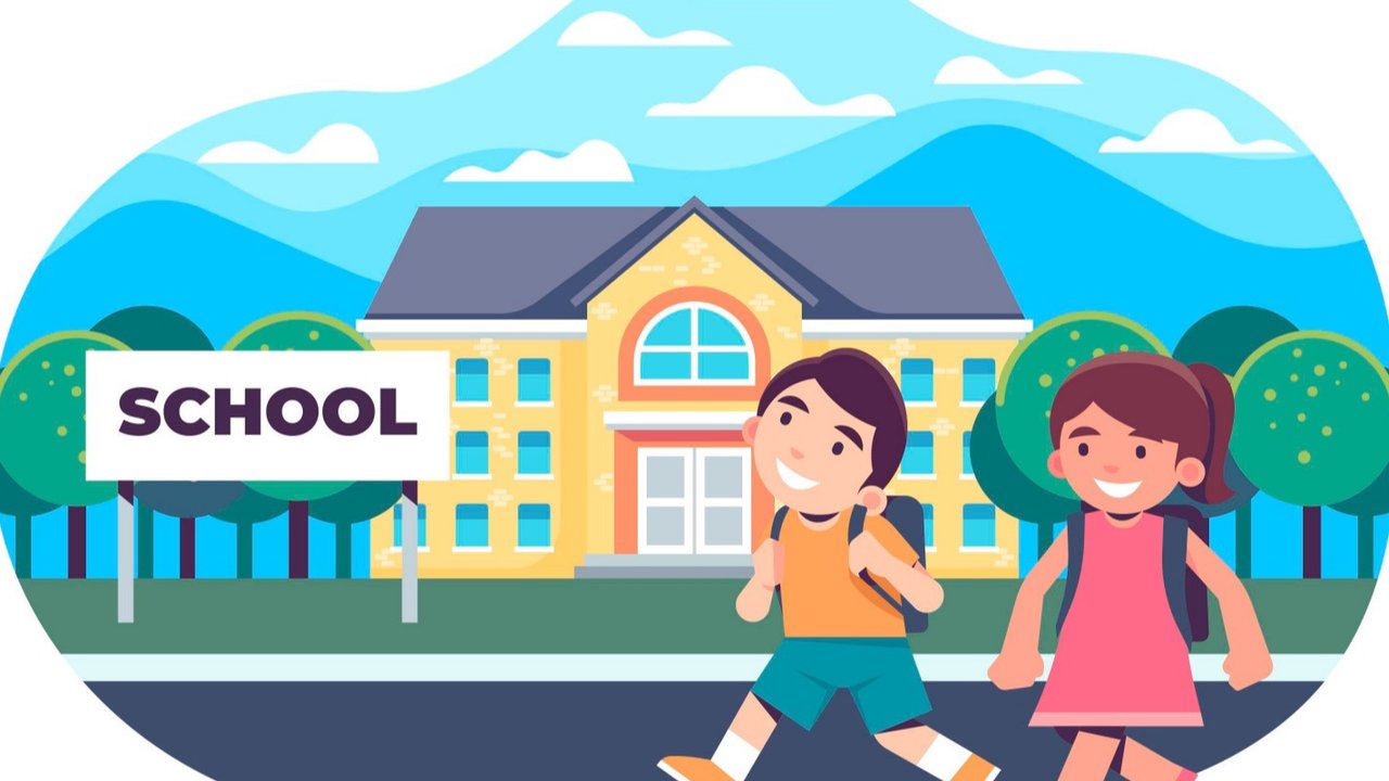 <p>Ilustrasi sekolah, anak sekolah. (Image by Freepik)</p>