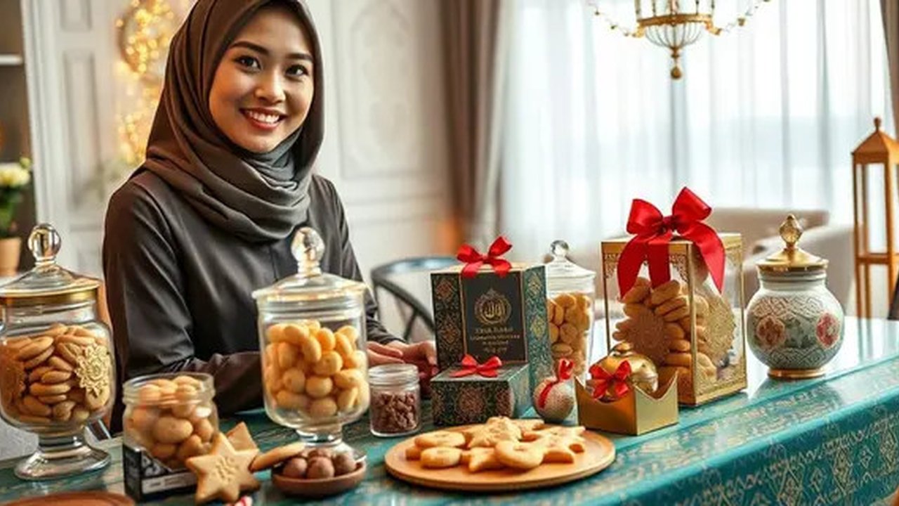 kata kata jualan kue kering lebaran Ilustrasi dibuat AI