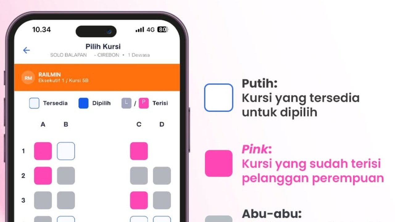 Cara Mendapatkan 'Seat Female' Lewat Fitur Baru Access by KAI