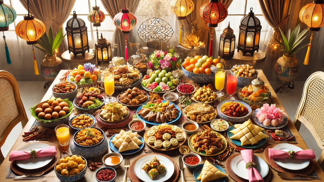Ilustrasi makanan lebaran