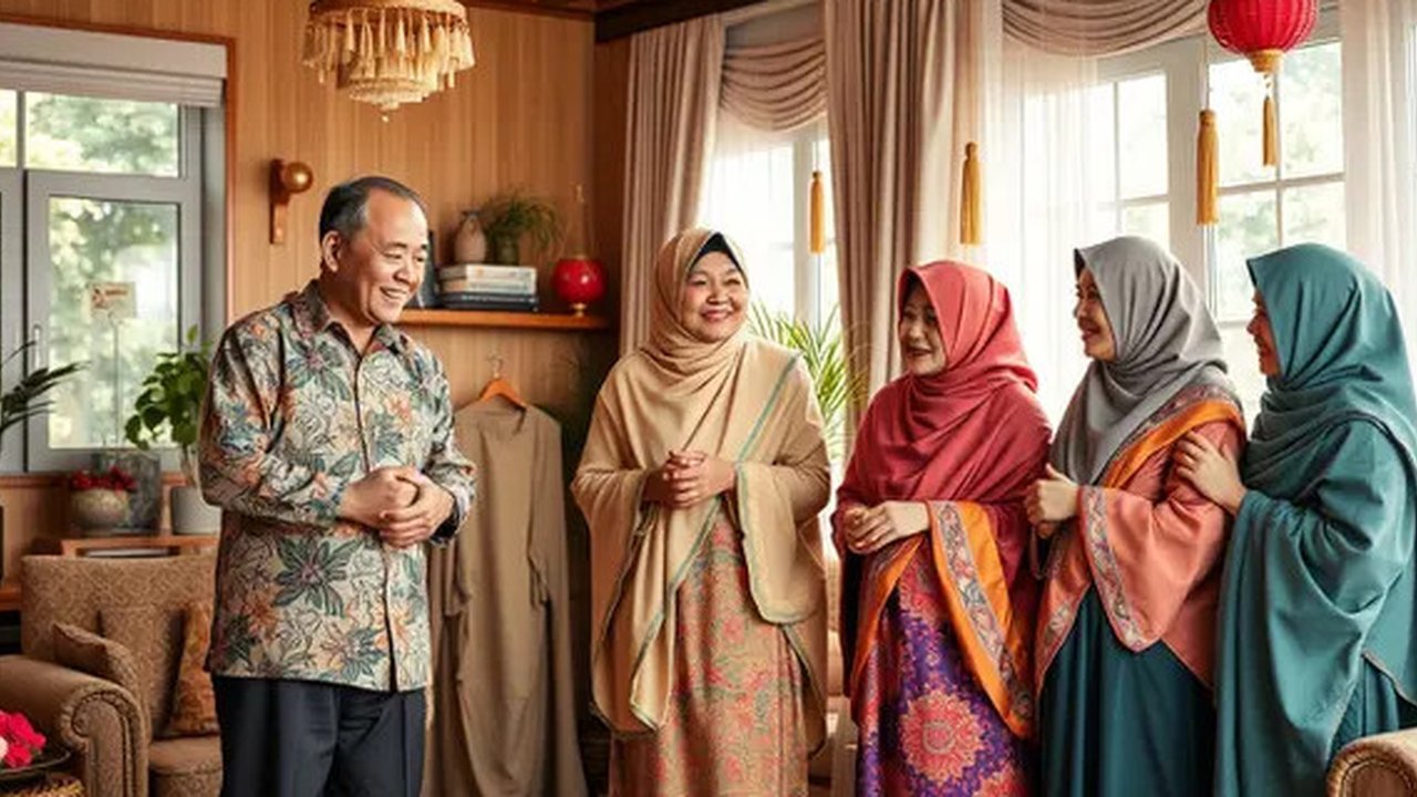 kata kata ucapan lebaran idul fitri Ilustrasi dibuat AI
