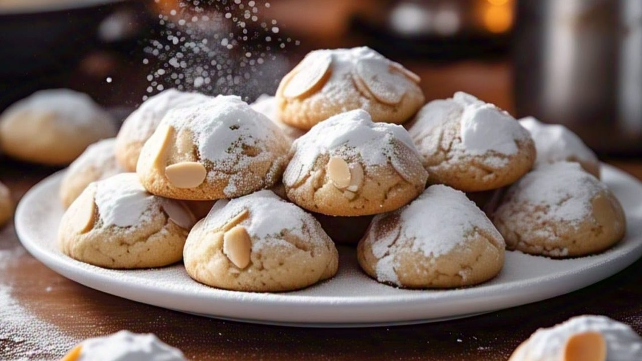 Resep kue Lebaran, bola-bola salju. (dok. Cookpad @mejamakankita)