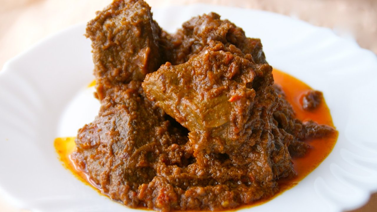 ilustrasi rendang khas minang
