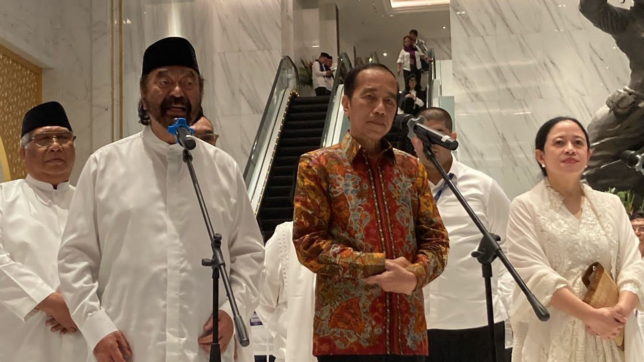 Jokowi Hadiri Buka Bersama di NasDem Tower