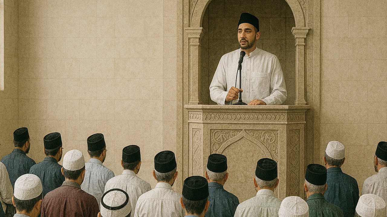 Ilustrasi Mendengarkan Khutbah saat Sholat Ied