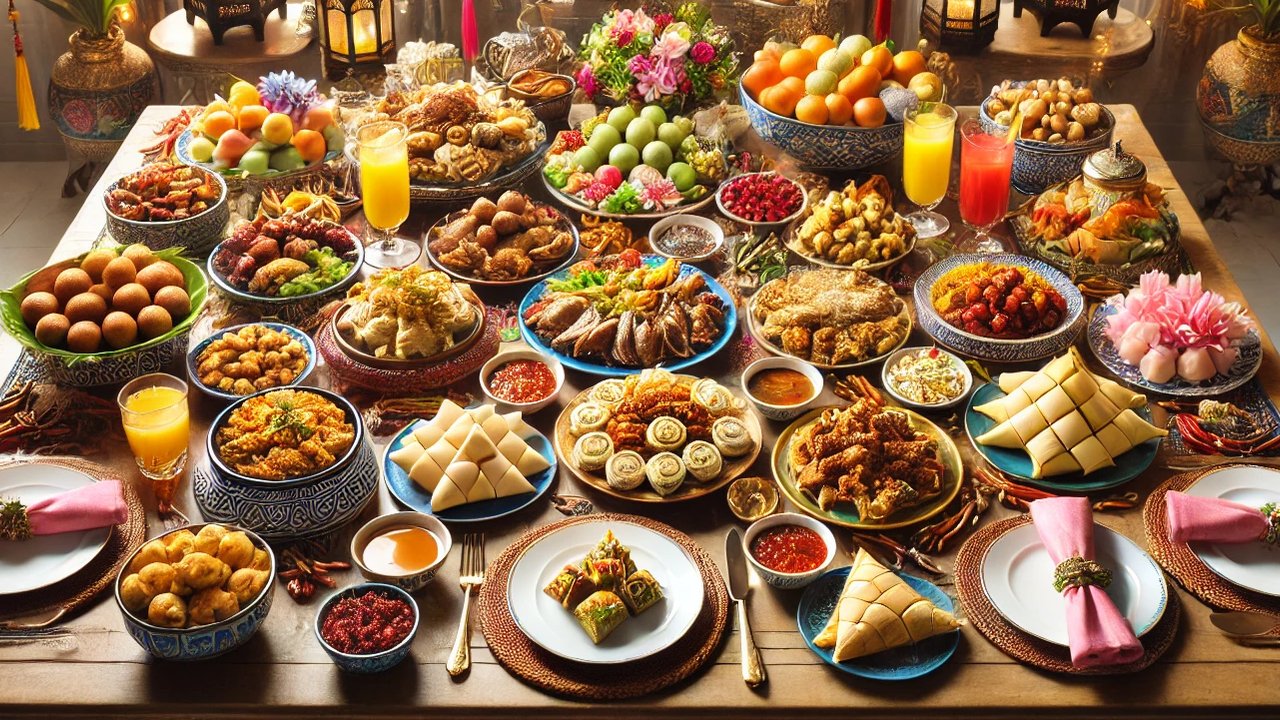 Ilustrasi makanan lebaran
