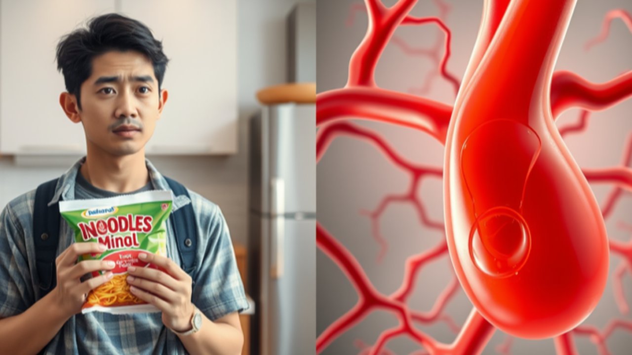 kolesterol boleh makan mie instan