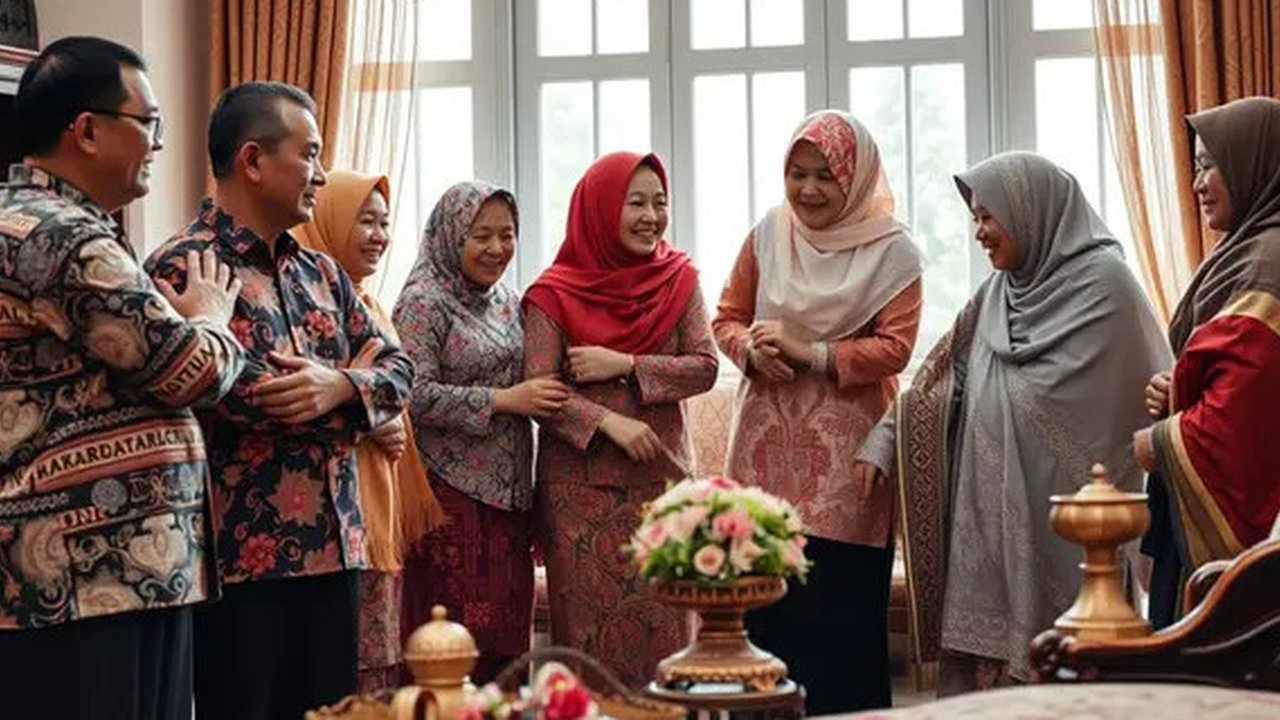 ucapan silaturahmi lebaran Ilustrasi dibuat AI