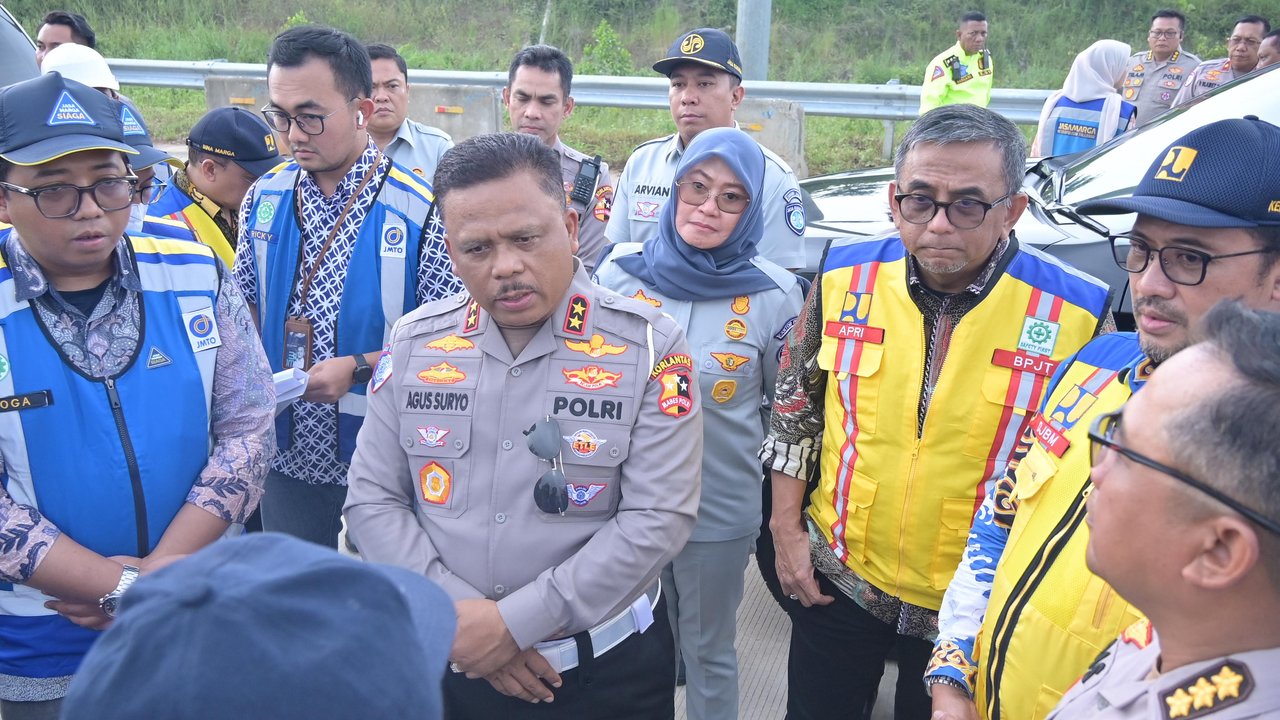 Korlantas Polri dan Jasa Raharja Keliling Jalur Mudik di Jabar-Jatim