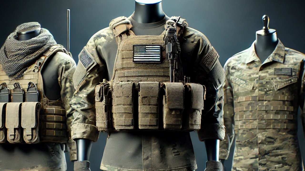 Ilustrasi ormas bergaya pakaian militer