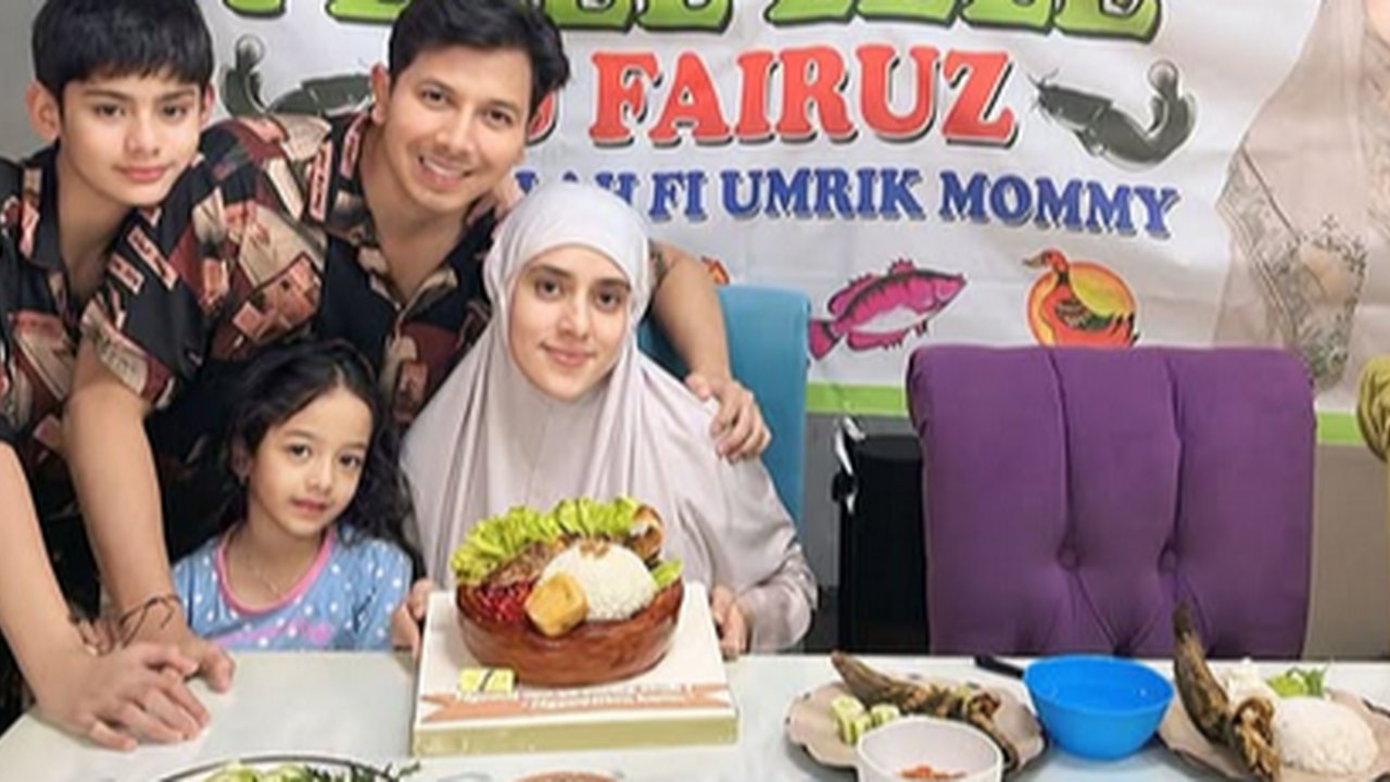 Potret Kejutan Ultah Fairuz A Rafiq dengan Konsep ala Warung Pecel Lele di Rumah, Bentuk Kuenya Gemas Banget