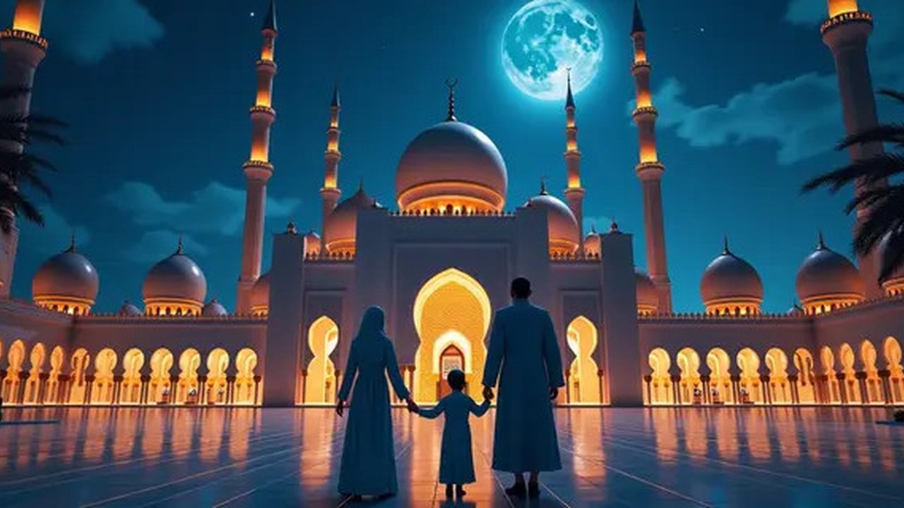 tata cara malam nisfu syaban Ilustrasi dibuat Stable Diffusion