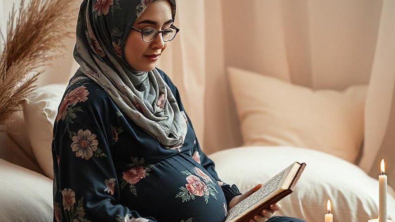 Ilustrasi Ibu Hamil Puasa