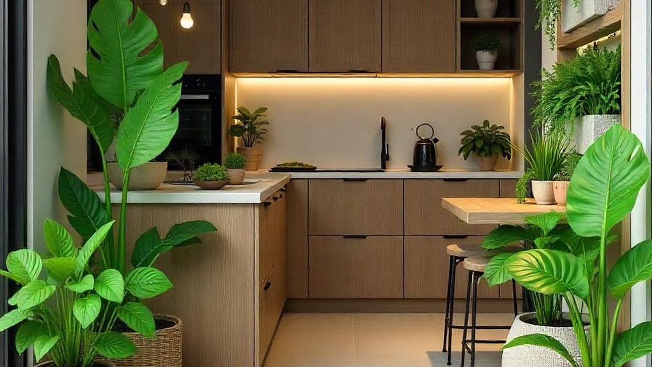 Taman inddor dekat dapur