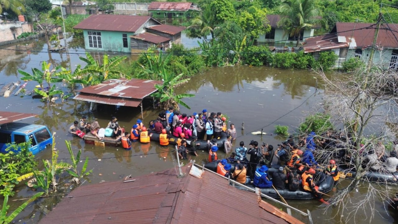 Sungai Terdalam di Indonesia Meluap, 6 Kecamatan Terendam Banjir