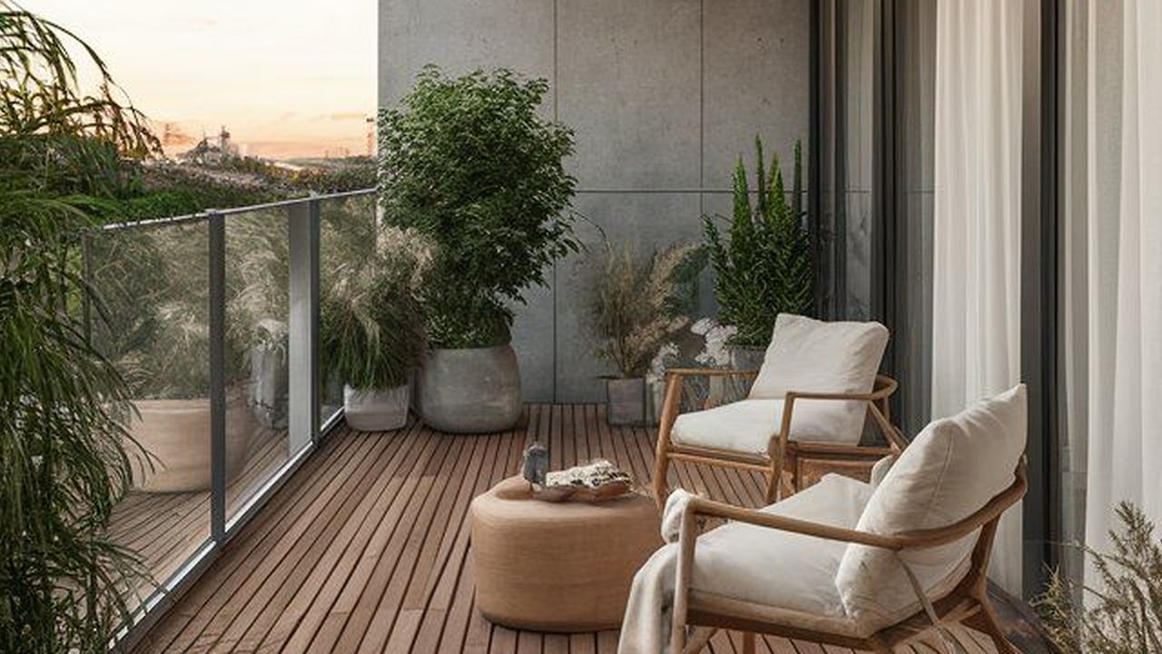 Ilustrasi Balkon Simple Aesthetic (©Pinterest)