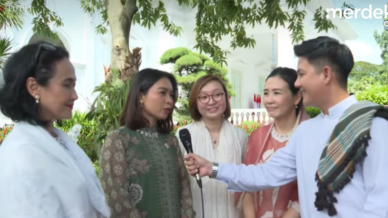 VIDEO: Momen Pesona Para Wamen Cantik Kabinet Prabowo Pukau Istana Lebaran 2025, Ada Veronica Tan