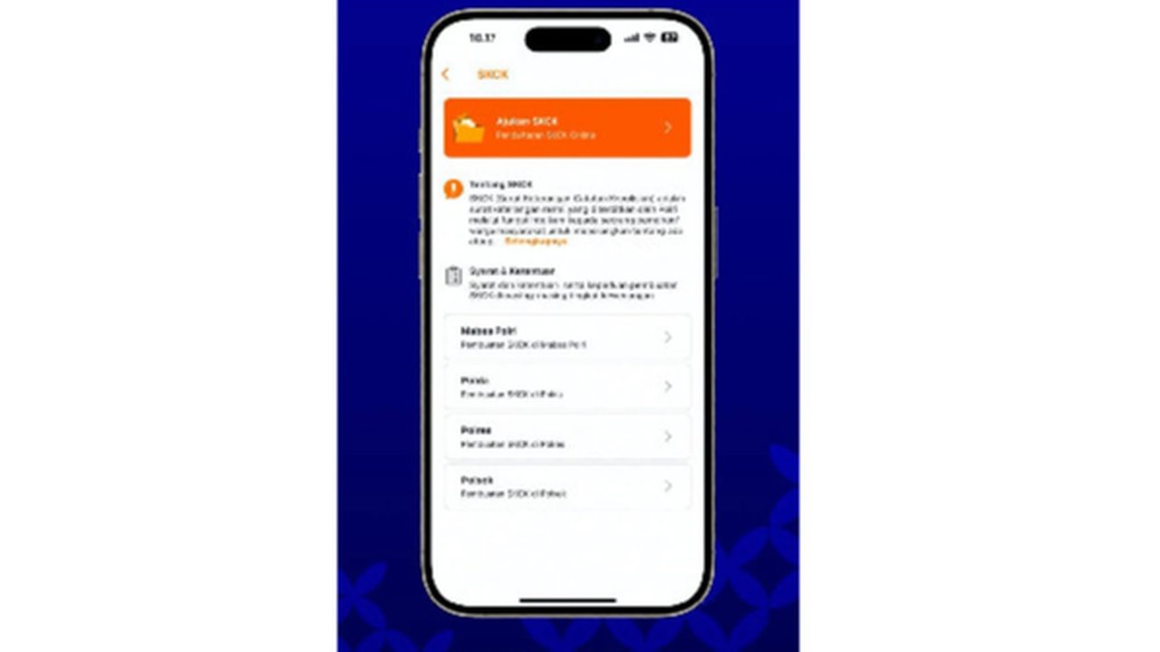 Ilustrasi cara membuat SKCK online dari aplikasi Presisi Polri.