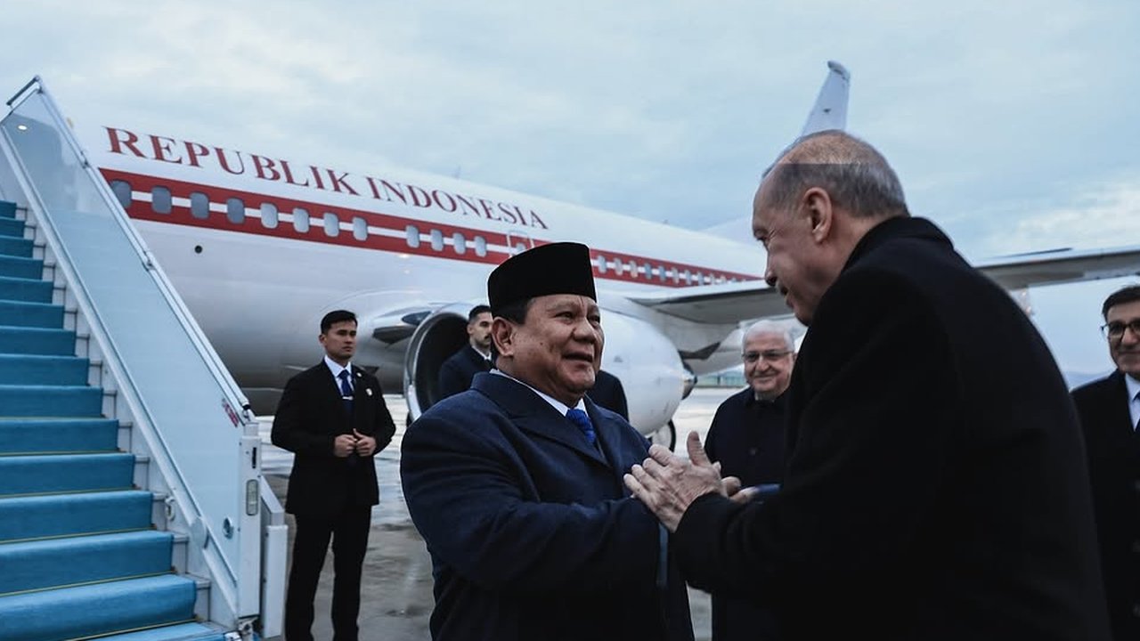 Presiden Prabowo tiba di Turki, disambut Presiden Erdogan