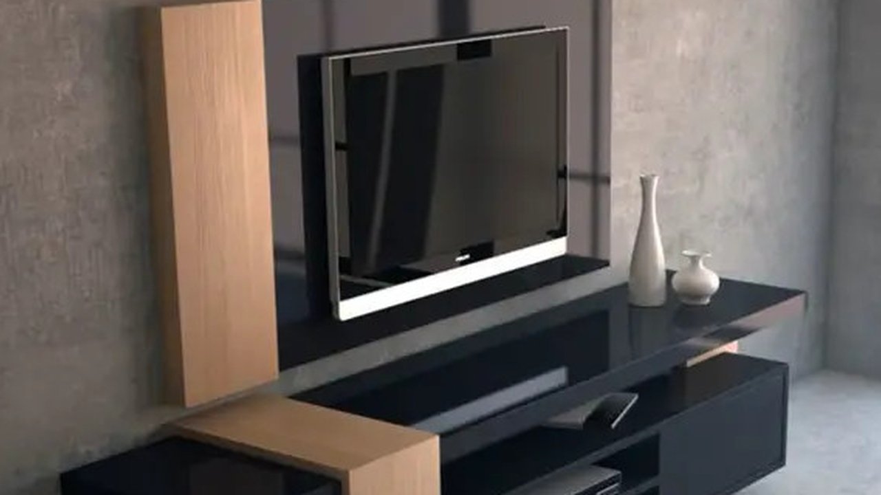 Rak TV Minimalis (Foto: Pinterest/whaianne)