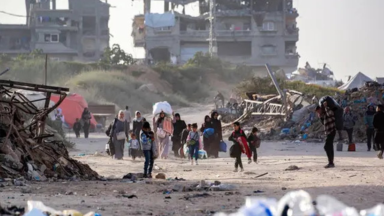 Israel kembali meluncurkan serangan ke Jalur Gaza pada Selasa (18/3) dini hari setelah gencatan senjata fase pertama berakhir. (Bashar TALEB/AFP)