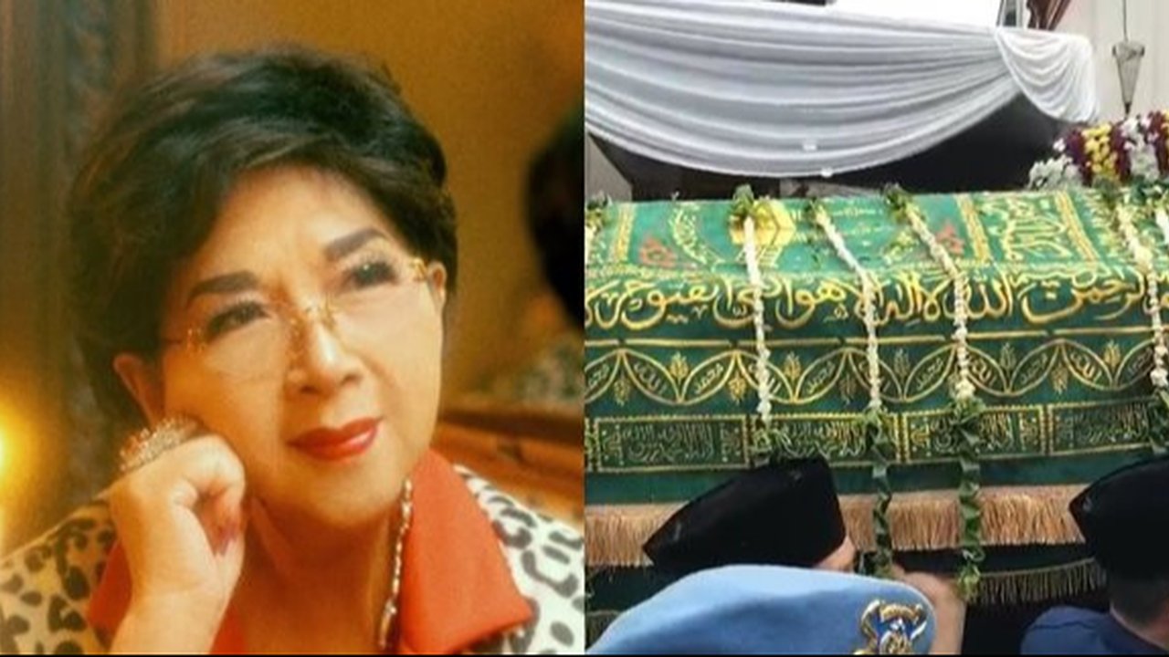 Potret Jenazah Titiek Puspa Tiba di Masjid, Ribuan Pelayat Antar Legenda Musik Indonesia