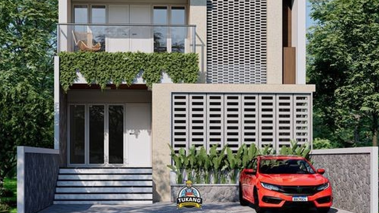 Ilustrasi Rumah 2 Lantai Minimalis