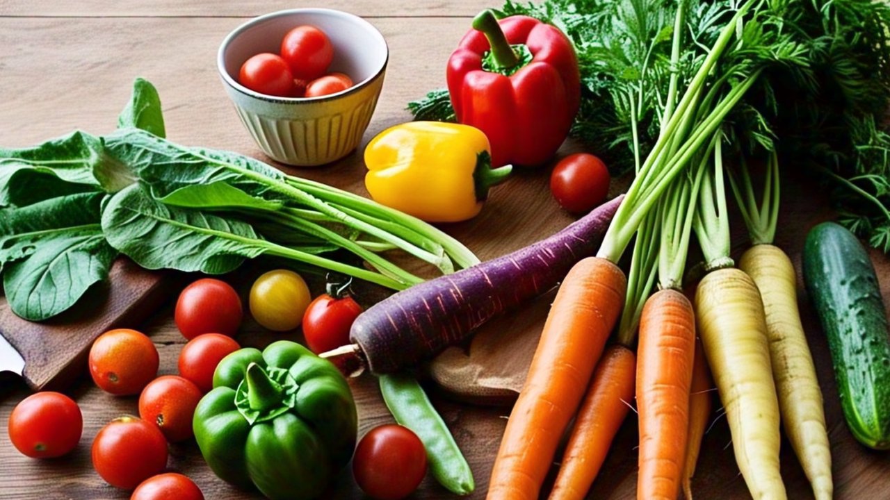 Jenis-jenis sayuran yang bermanfaat untuk menurunkan kadar kolesterol (Ilustrasi dibuat AI)