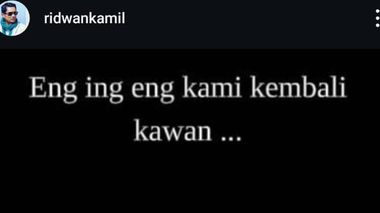 akun instagram ridwan kamil dihack