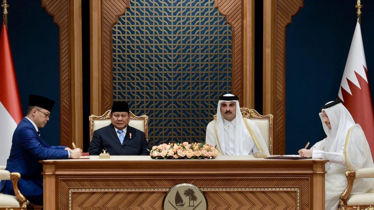 Indonesia dan Qatar Sepakati MoU Dialog Strategis, Disaksikan Langsung Prabowo dan Emir Sheikh Tamim