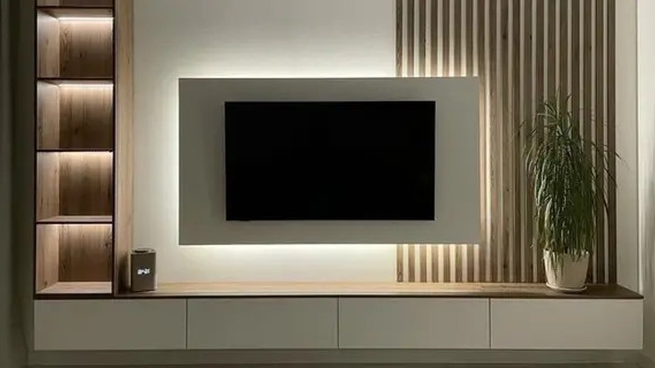 Rak TV Minimalis (Foto: Pinterest/whaianne)