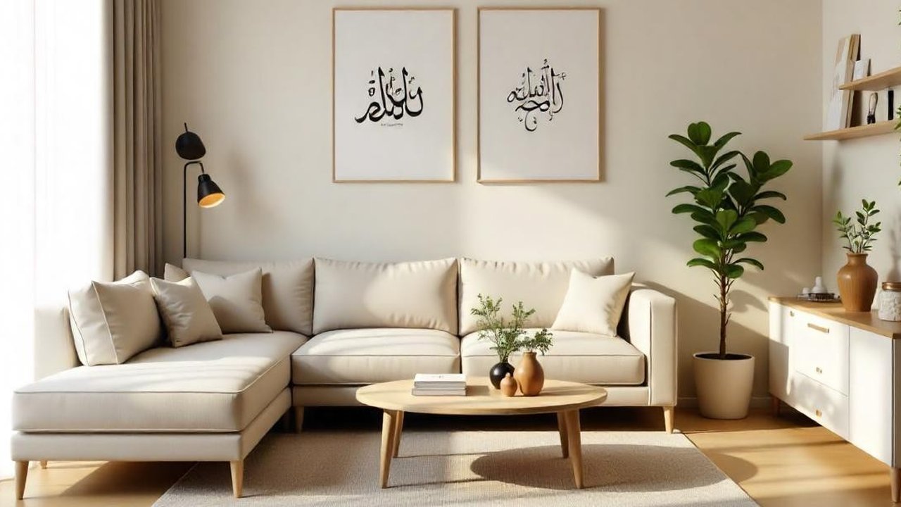 Ide dekorasi ruang tamu tema lebaran