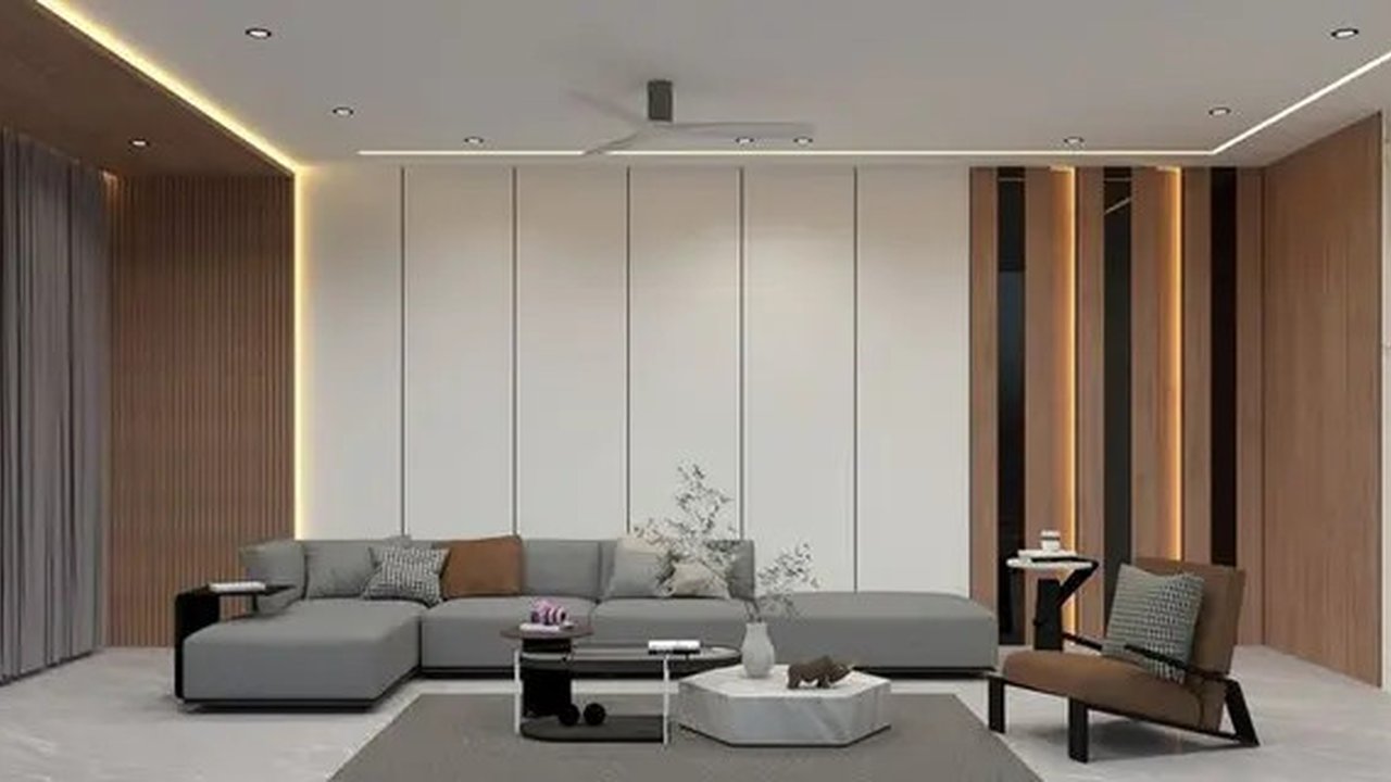 Plafon minimalis untuk rumah kecil (Foto: Pixologic Interior on Pinterest)