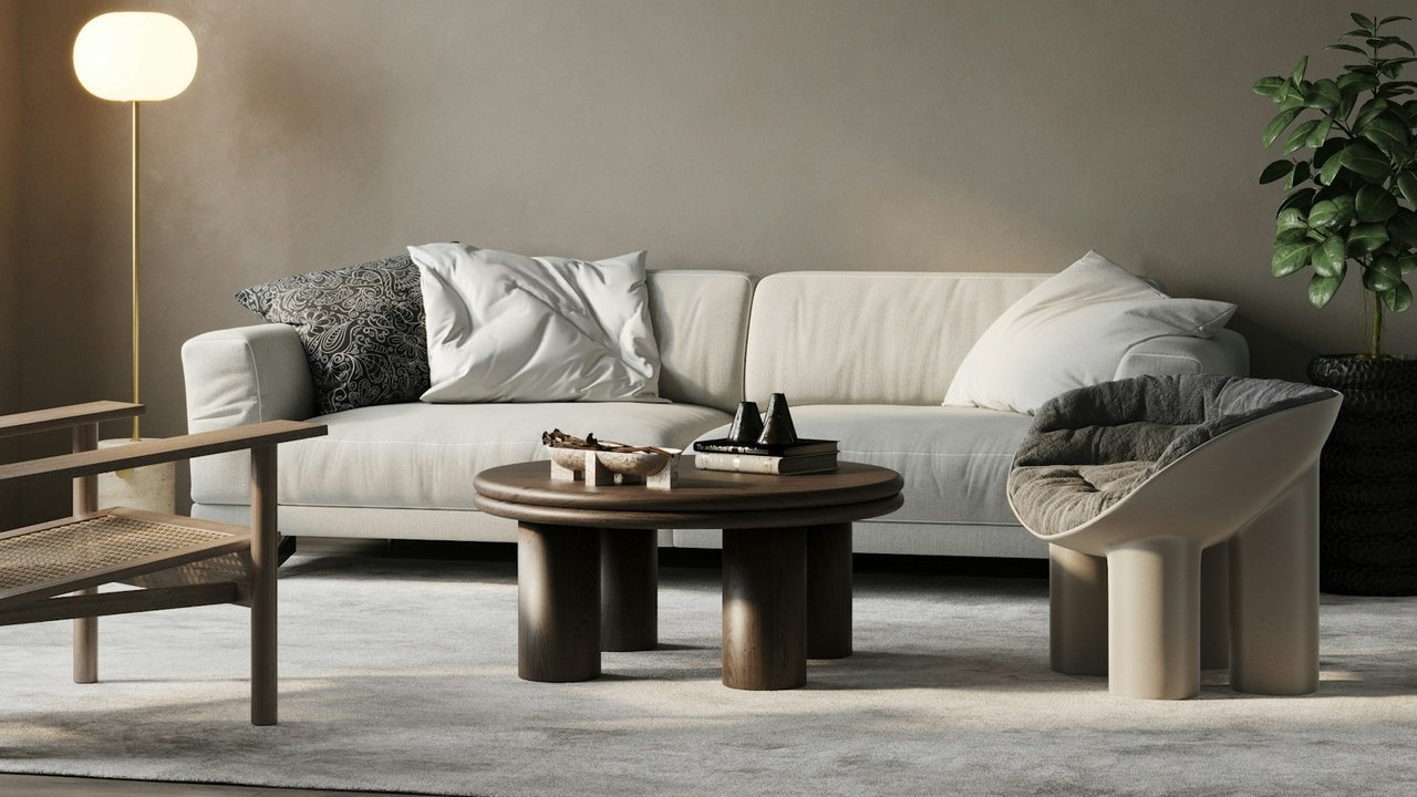 ilustrasi sofa minimalis