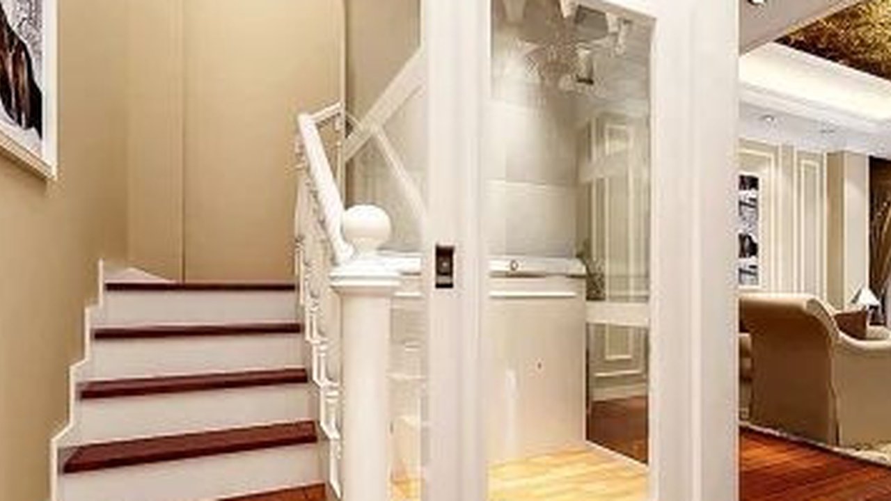 Nuansa rumah dengan 2 opsi elemen tangga atau lift (Pinterest/m.alibaba.com)