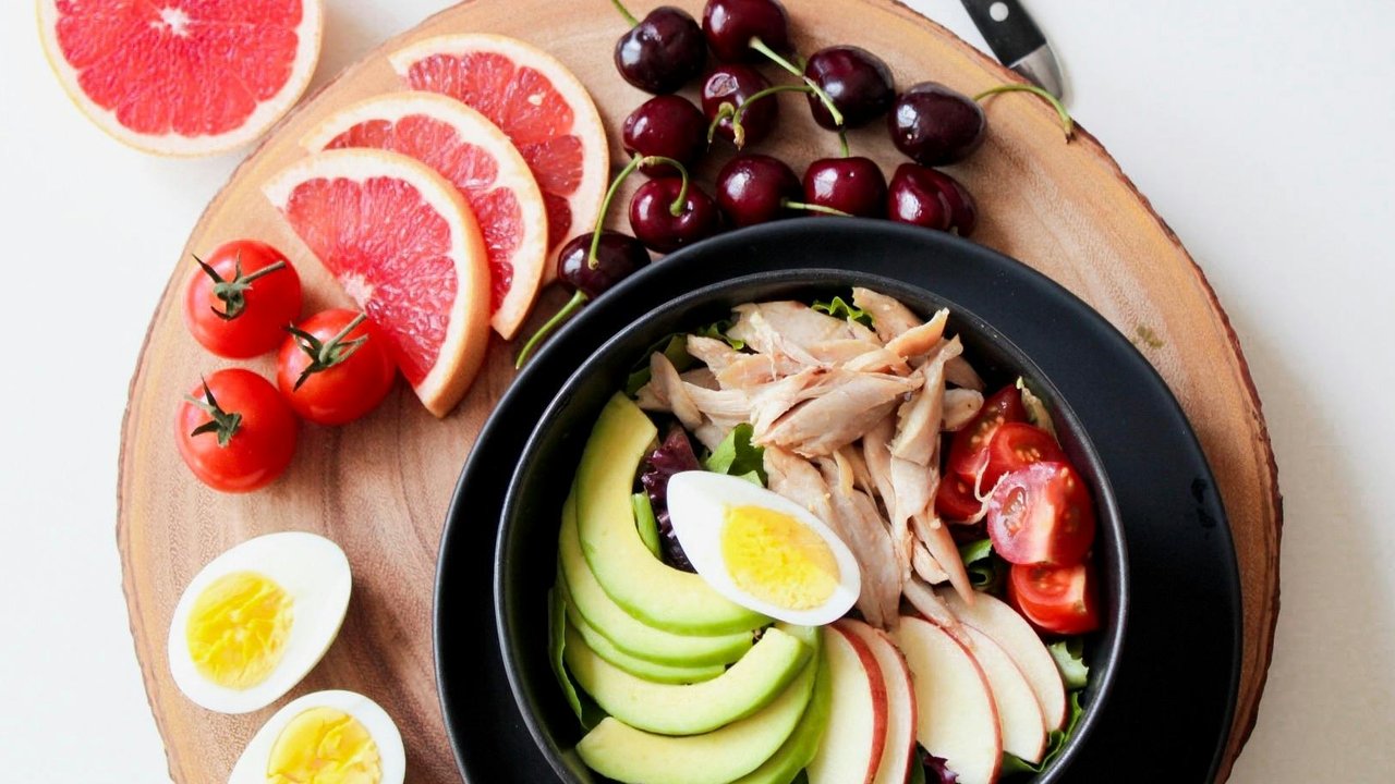 ilustrasi makanan sehat