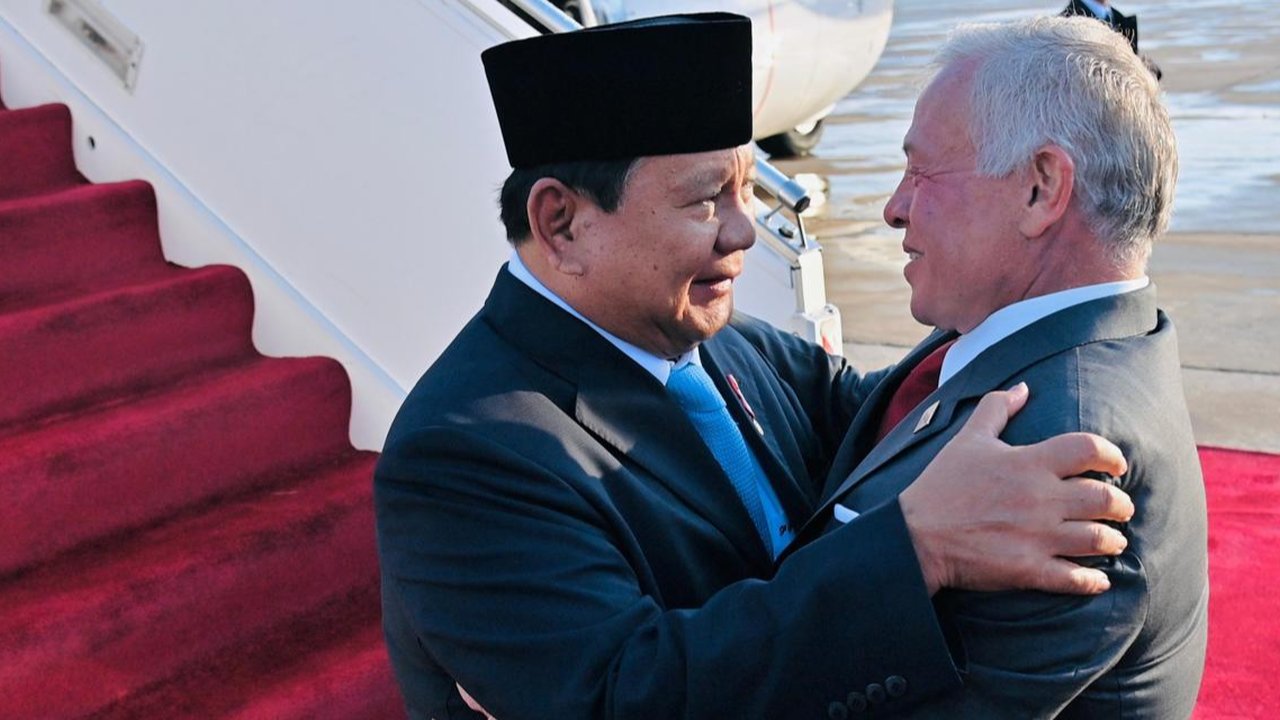 Prabowo disambut Raja Yordania Abdullah II