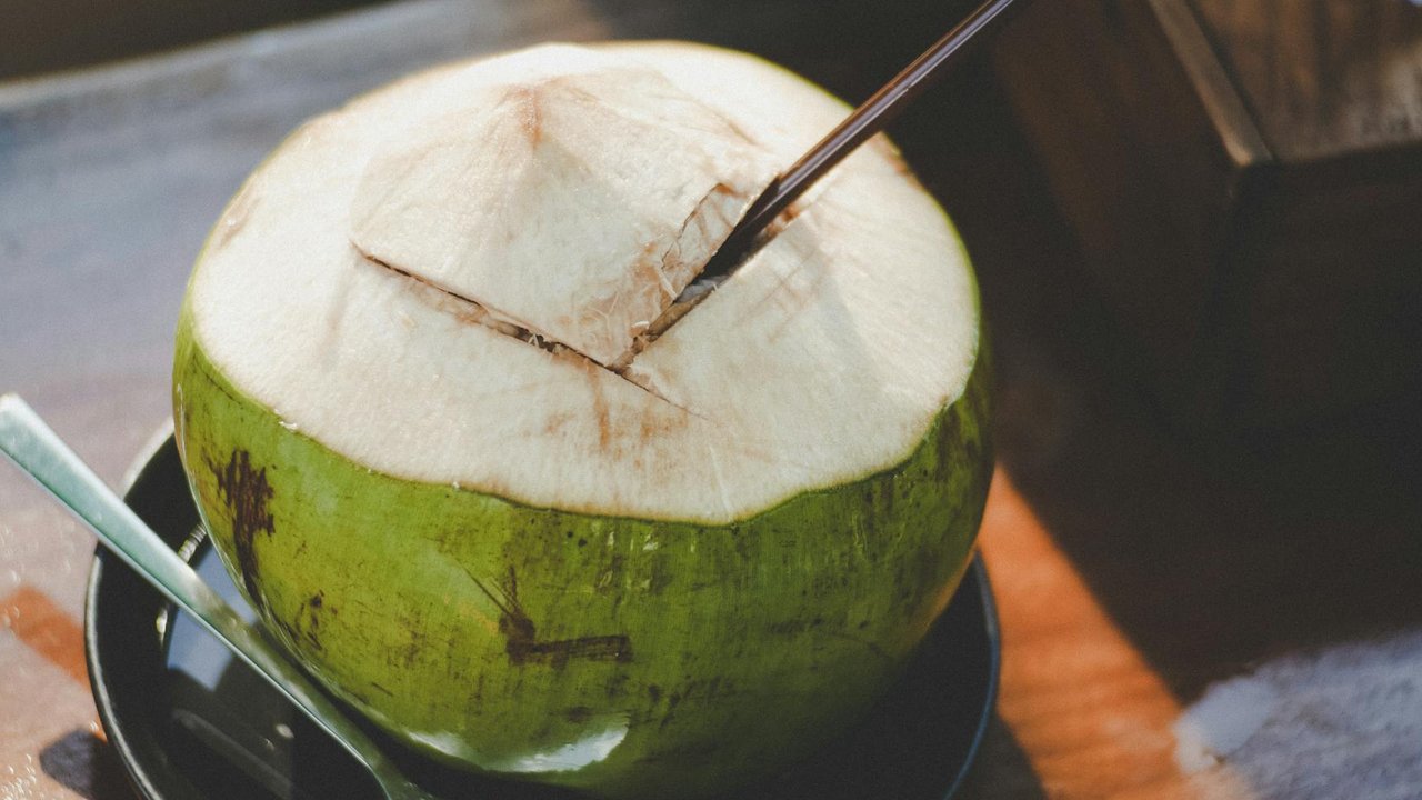 ilustrasi minuman air kelapa