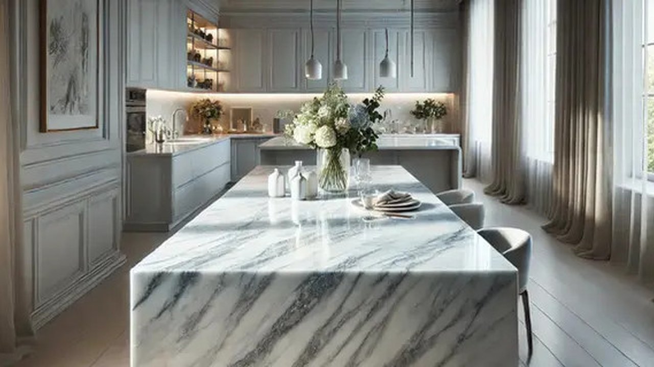 Meja dapur minimalis modern (Foto: Rizka Nur Laily via ChatGPT)