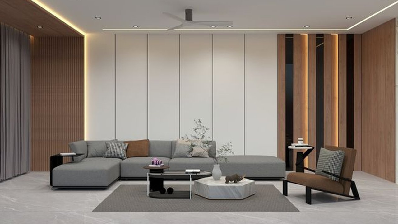 Plafon minimalis untuk rumah kecil (Foto: Pixologic Interior on Pinterest)
