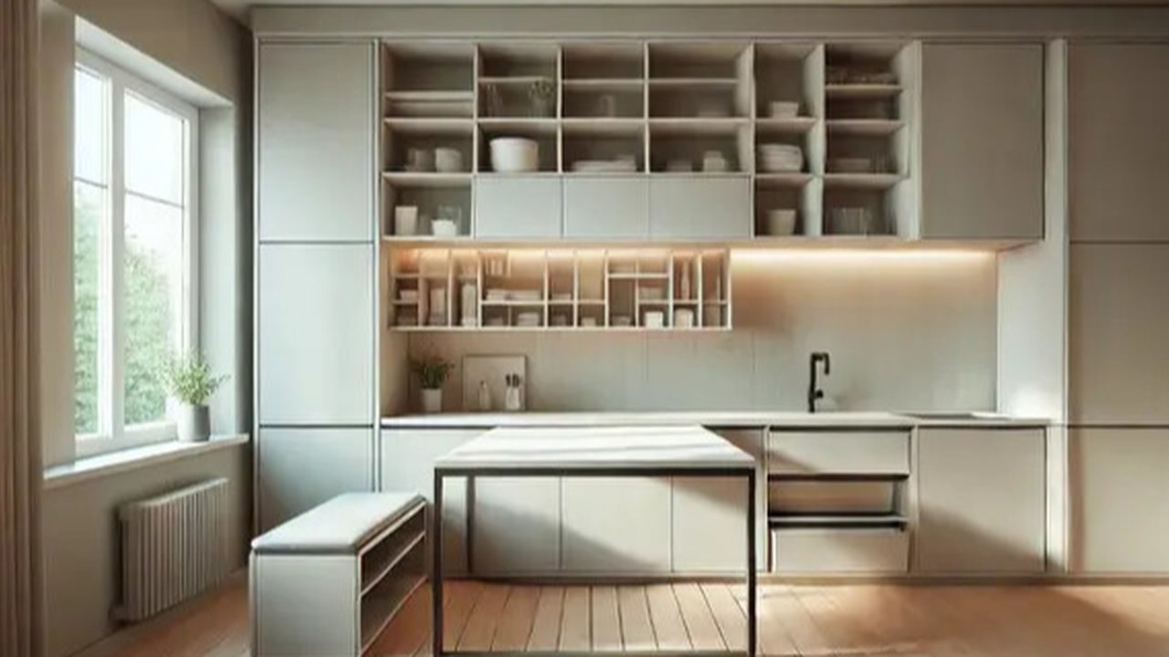 Meja dapur minimalis modern (Foto: Rizka Nur Laily via ChatGPT)