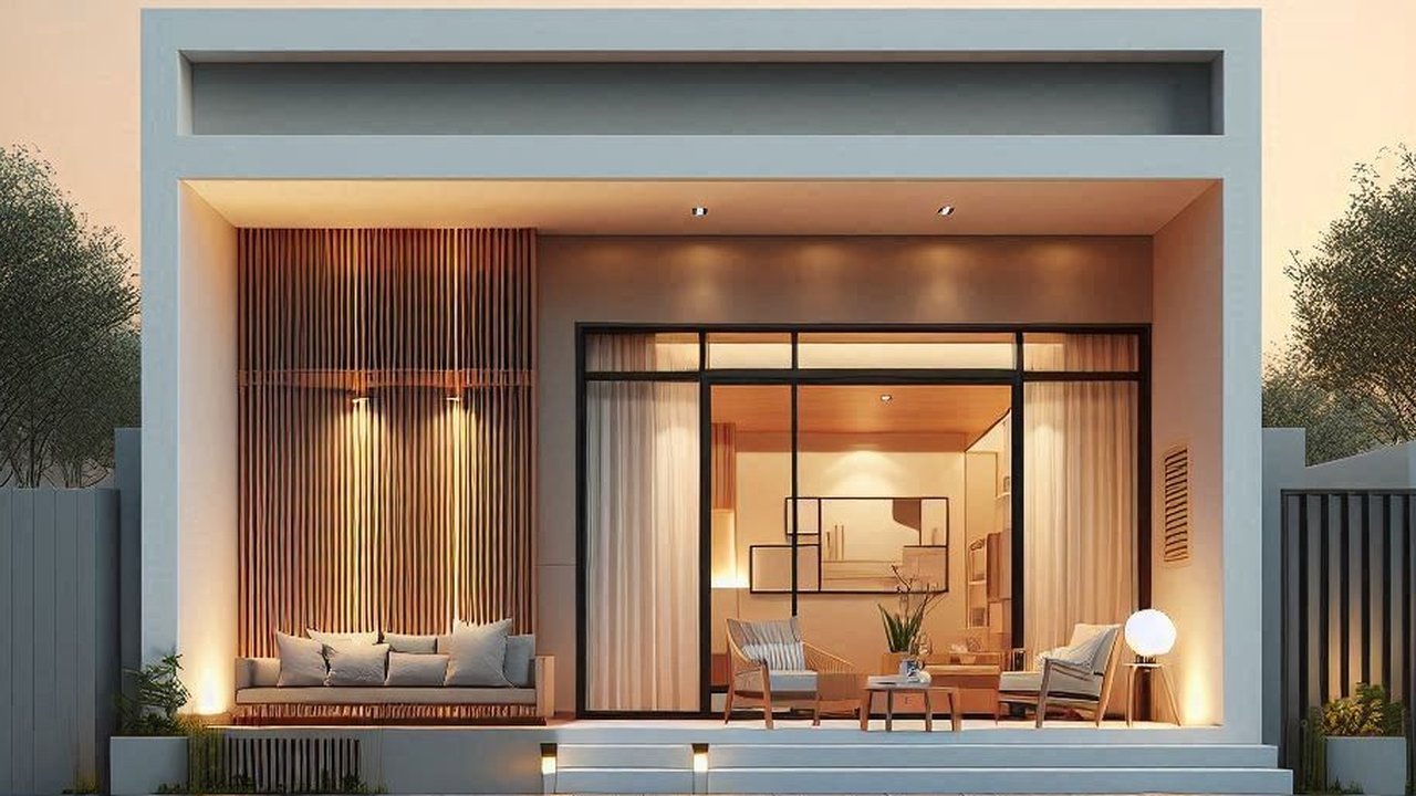Desain Tampak Depan Rumah Minimalis dengan Ukuran 7x10 Meter