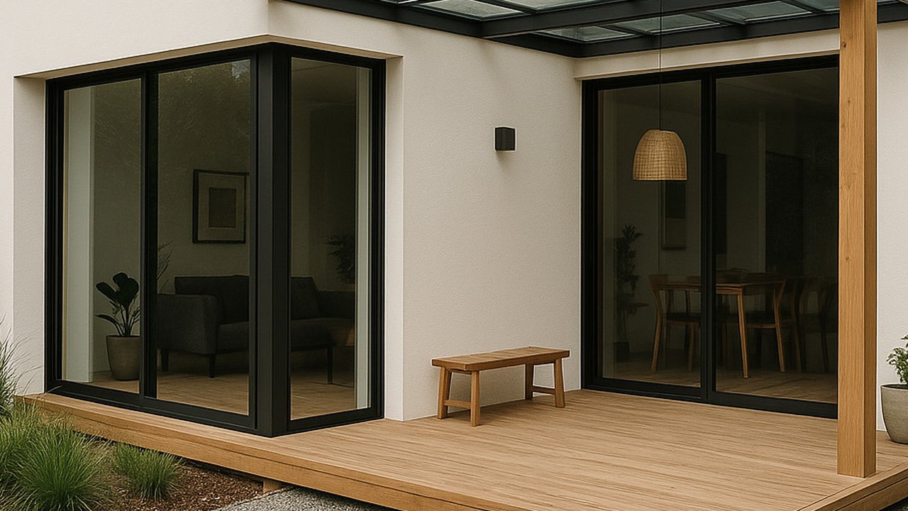 Rumah dengan Teras Skylight Transparan (Foto: Rizka Nur Laily via ChatGPT)