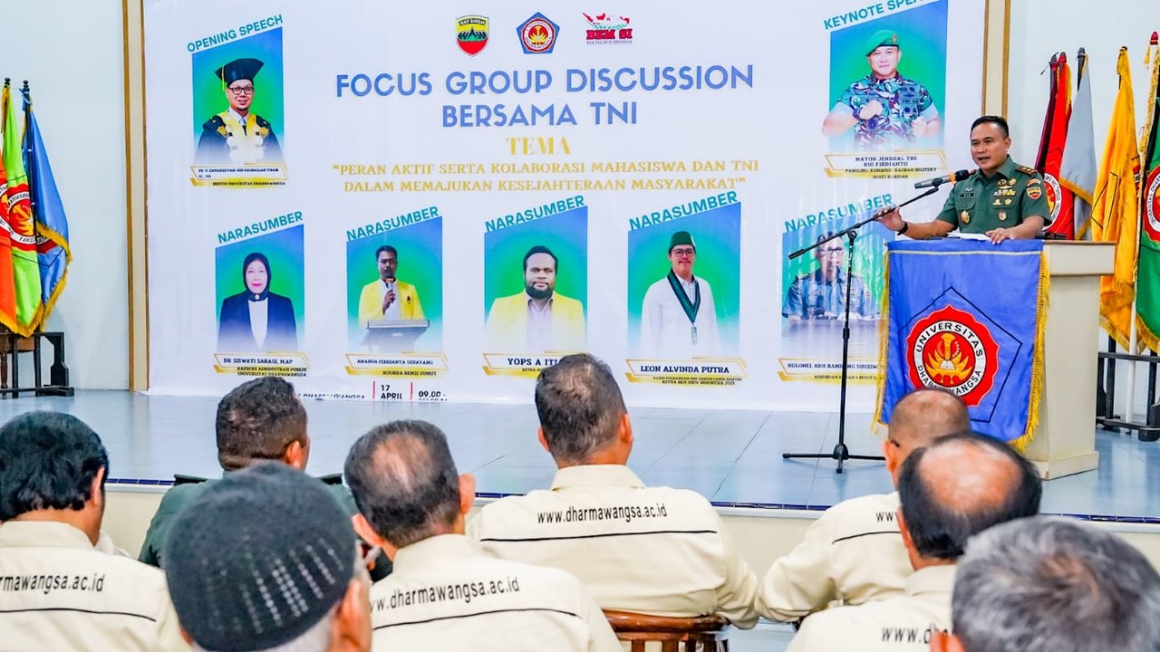 BEMSI Sumut Gelar FGD Bareng TNI Bertajuk Waspadai Upaya Pecah Belah