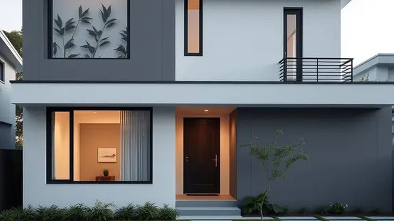 Ilustrasi rumah sederhana di kampung (Foto: Pinterest)