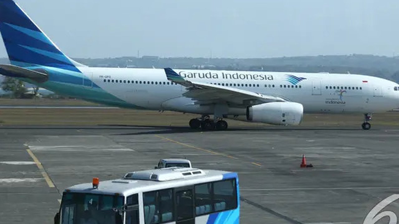 Pesawat Terbang Garuda Indonesia (Liputan6.com/Fahrizal Lubis)