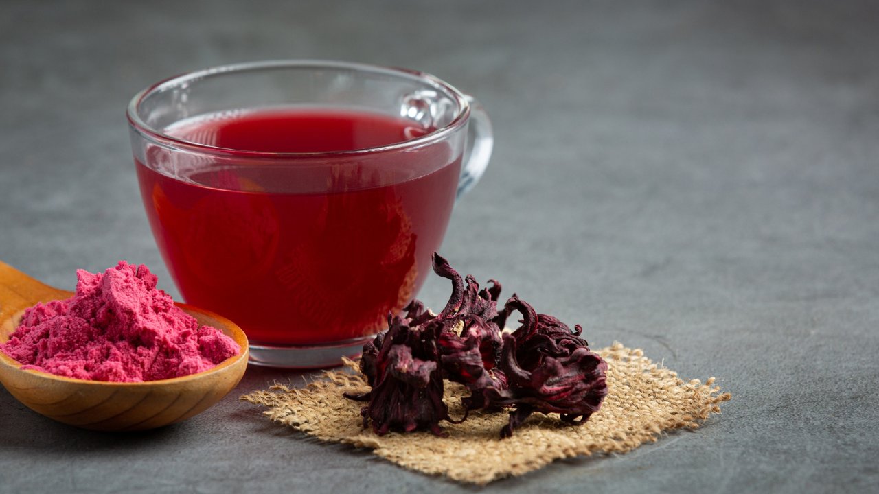 Ilustrasi Ramuan Herbal Bunga Rosella