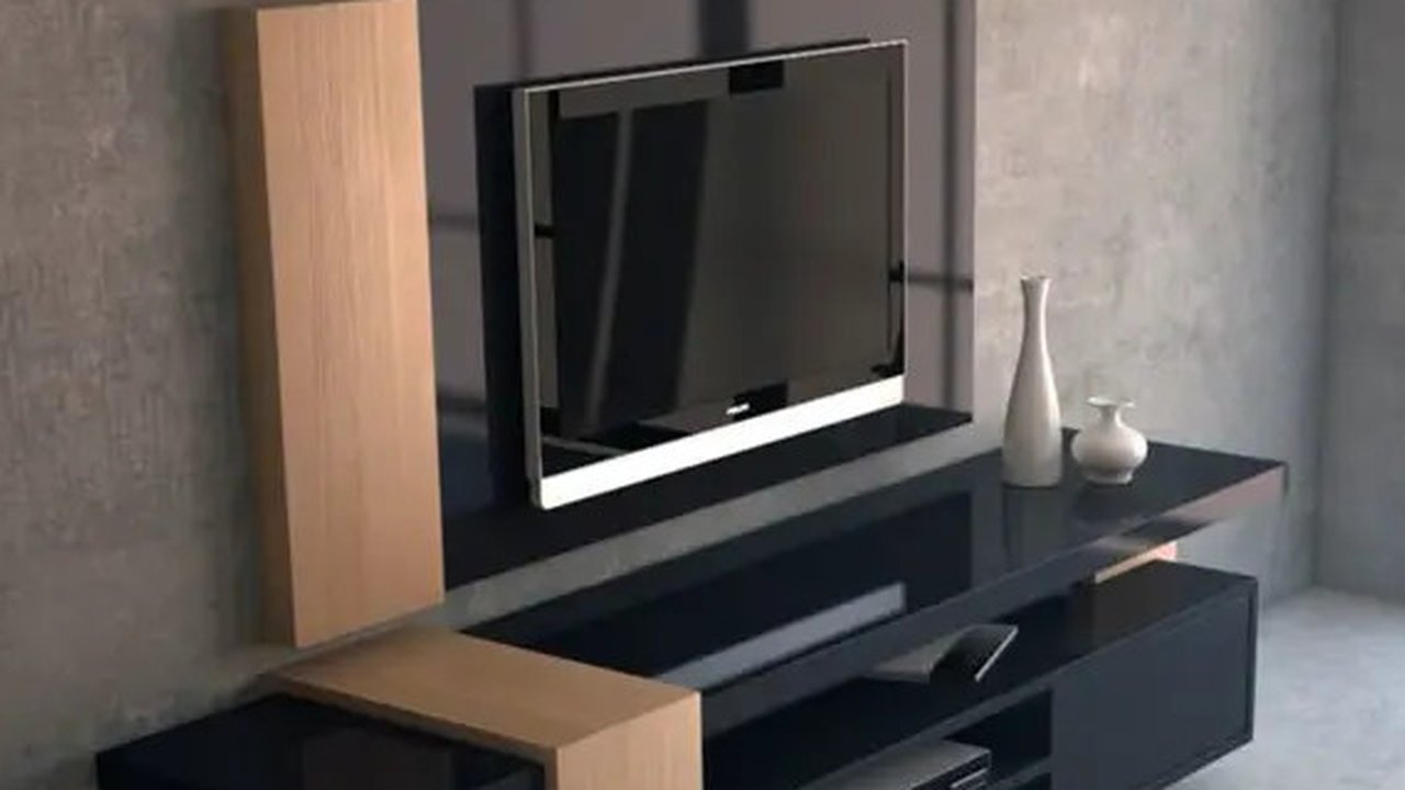 Rak TV Minimalis (Foto: Pinterest/whaianne)